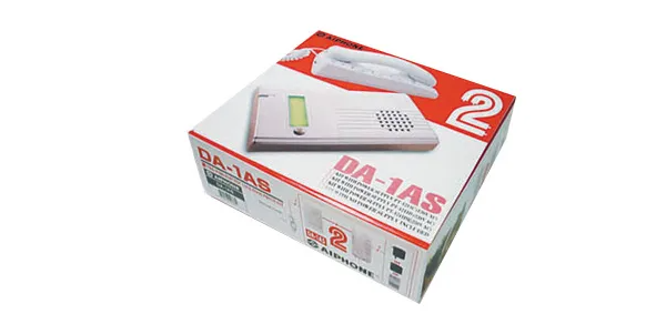 Aiphone DA-1ASK DA Series 1-Call Audio Intercom Kit with Silver Door Station, DA-1MD Handset & Door Release