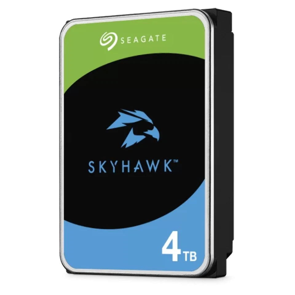 Seagate SkyHawk ST4000VX016 4TB Surveillance HDD – 3.5" SATA 6Gb/s CMR, 256MB Cache, 24/7 NVR/DVR Hard Drive