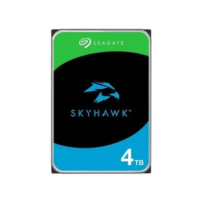 Seagate SkyHawk ST4000VX016 4TB Surveillance HDD – 3.5" SATA 6Gb/s CMR, 256MB Cache, 24/7 NVR/DVR Hard Drive