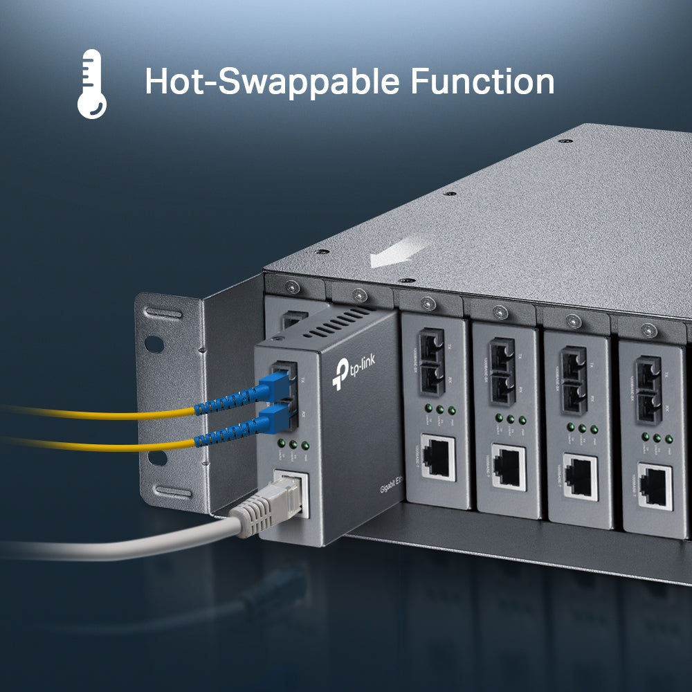 TP-Link TL-MC1400 | 14-Slot Rackmount Media Converter Chassis with Redundant Power Support