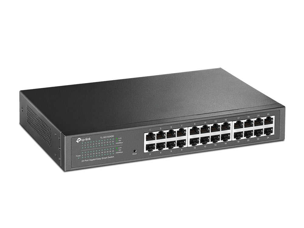 TP-Link TL-SG1024DE 24-Port Gigabit Easy Smart Switch | Efficient Network Management & High-Speed Connectivity