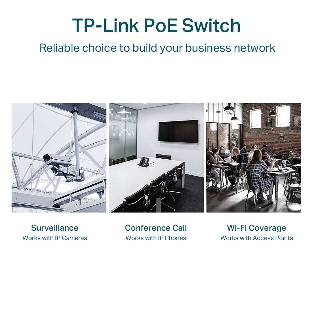 TP-Link TL-SG1218MPE 18-Port Gigabit Easy Smart Switch with 16-Port PoE+ | 250W PoE Budget, Intelligent Power Management, Ideal for SMB Networks