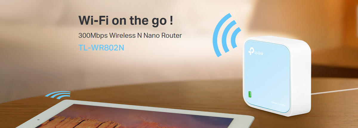 TP-Link TL-WR802N 300Mbps Wireless N Nano Router – Portable Wi-Fi 4 Travel Router