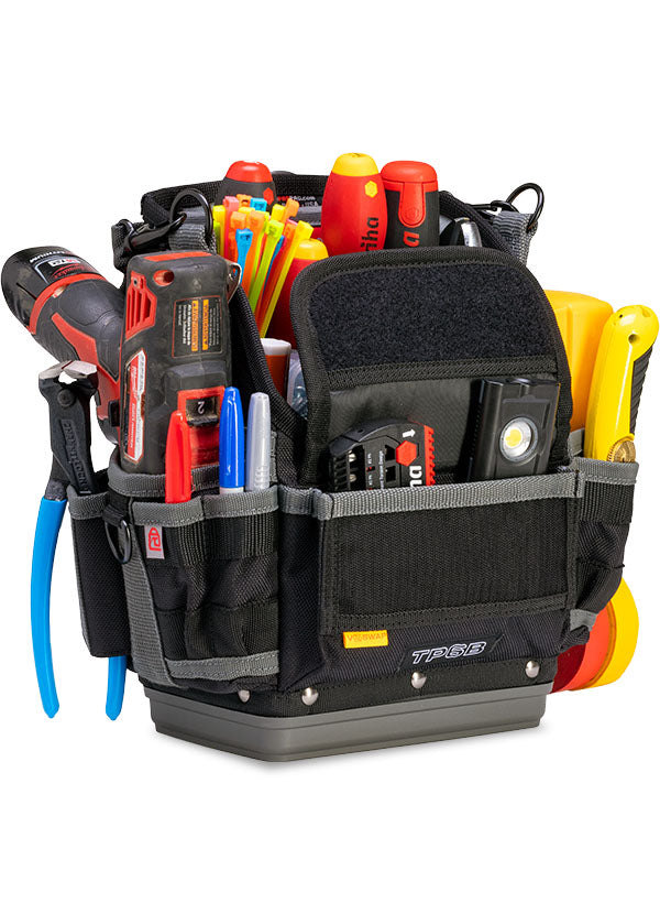 VETO PRO PAC TP6B Tech Series Tool Pouch – Open Top, Hard Bottom, 25 Pockets