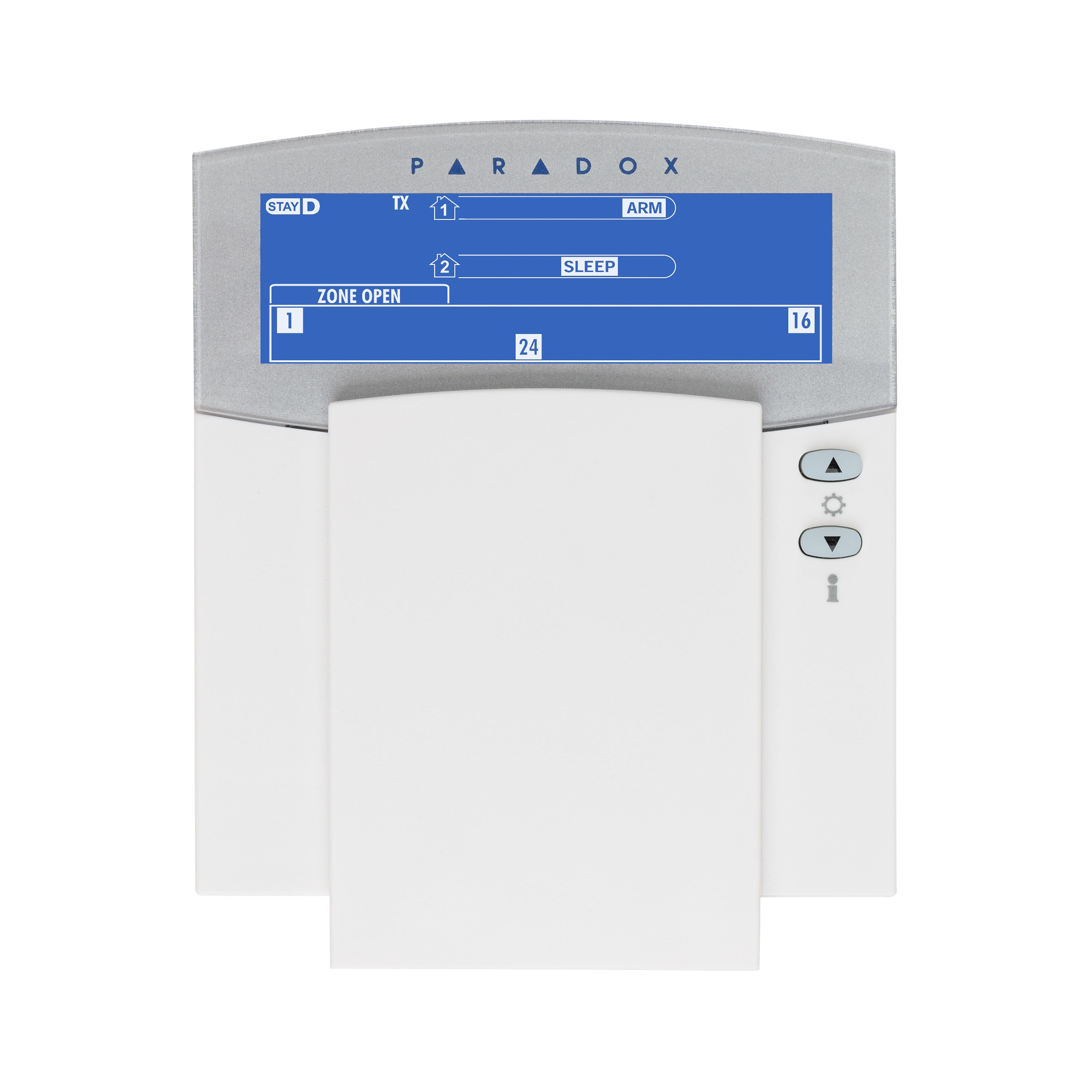 Paradox Wireless 32-Zone Fixed LCD Keypad (K38)