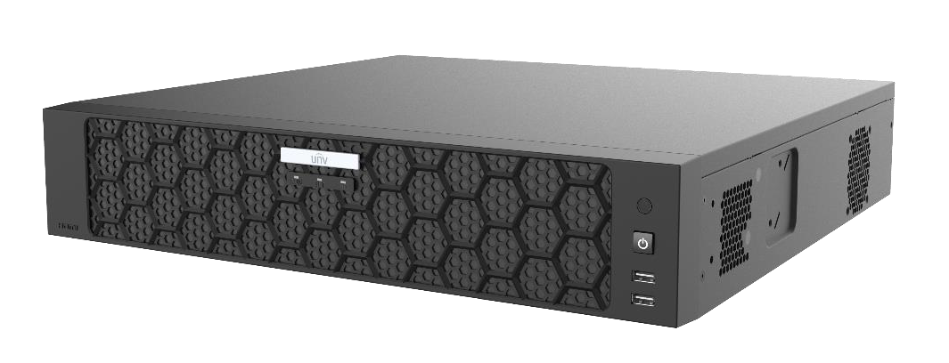 UNIVIEW NVR508-64B prime series 64ch ai nvr up to 12mp 320mbps input 8x sata hdd port up to 12tb each