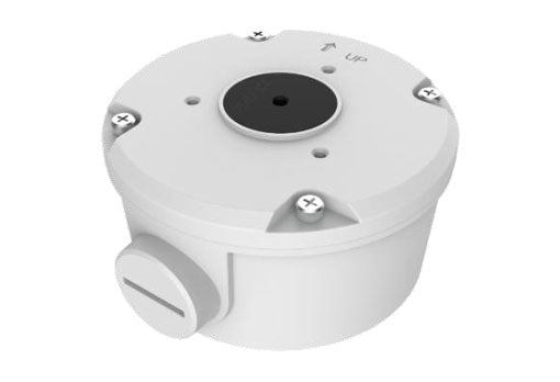 UNIVIEW UNVTR-JB05-B-IN JUNCTION BOX WITH EXTRA BACK OUTLET SUITS BULLET WHITE ALUMINIUM ALLOY 0.36 KG