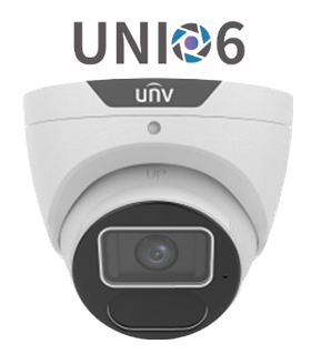 Uniview UNI6 PRIME-II 6MP AI Turret IP Camera with People Counting, 2.8mm Fixed Lens, LightHunter IR 40m, IP67, IPC3616SS-ADF28K-I1