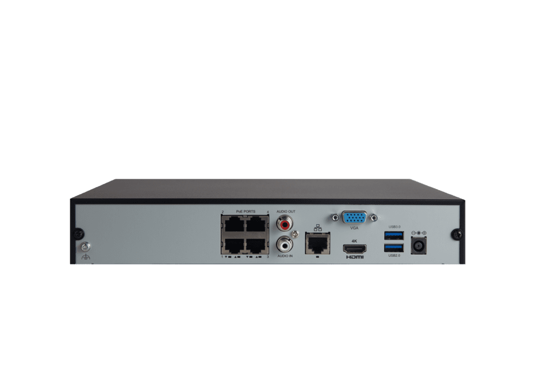 UNIVIEW EASY 4 Channel NVR with 4x PoE Ports Ultra 265/H.265/H.264 – NVR301-04X-P4