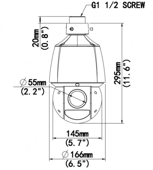 UNIARCH IPC-P4P4-X25 4MP 25X LightHunter Network PTZ Dome Camera