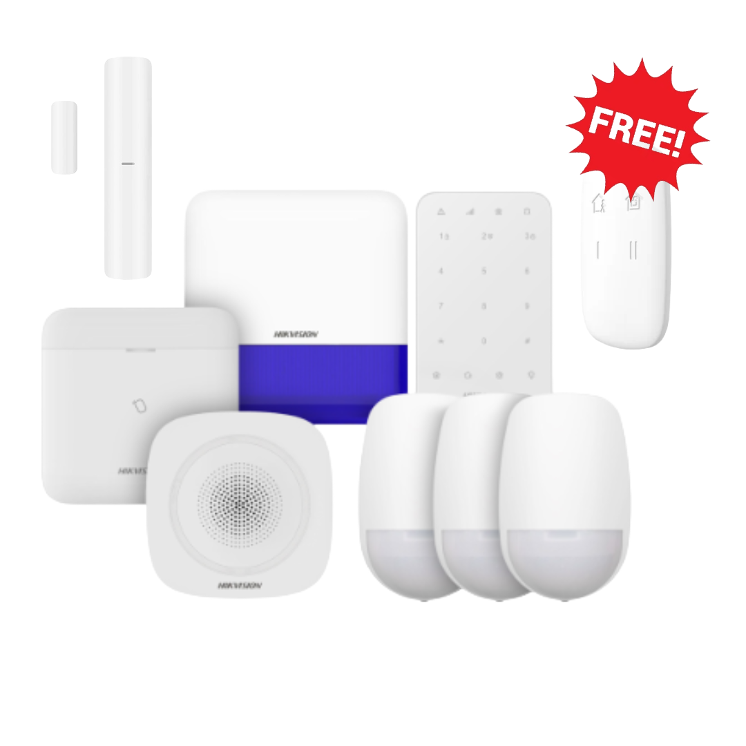 Hikvision AXPRO-KIT3DETECTORS AX PRO Hub Kit, 1x Alarm Hub, 1x Keypad, 2x Sounder, 3x PIR Detector (PROMO Ax Pro Remote FREE)