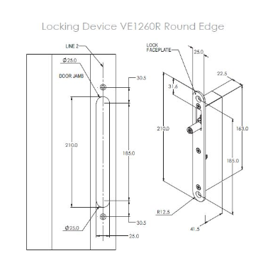 FSH VE1260S High Torque Eco Drop Bolt – Motorised, Multi-Voltage, 1000kg Holding Force, 35kg Pre-Load Tolerance, Fire Rated, Fully Monitored