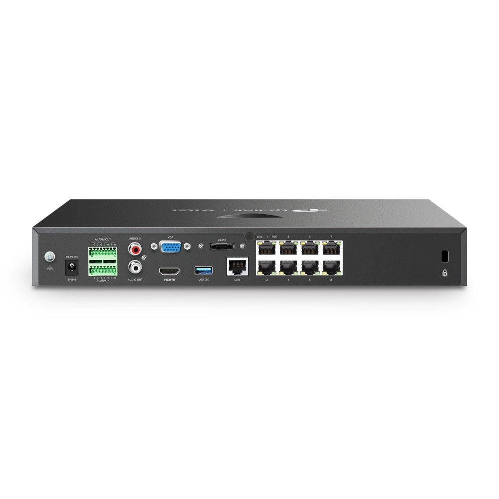 TP-Link VIGI NVR2008H-8MP 8-Channel PoE+ Network Video Recorder