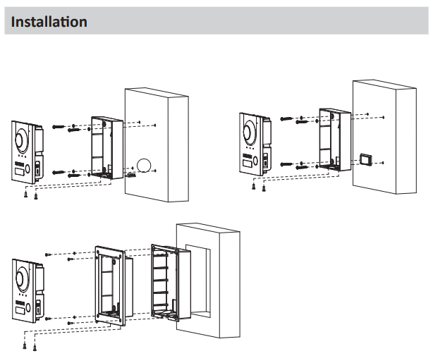 Dahua DHI-VTO2202FB-P-S3 Black 2-Wire and PoE IP Villa Door Station – 2MP Video Intercom, IP65 & IK07