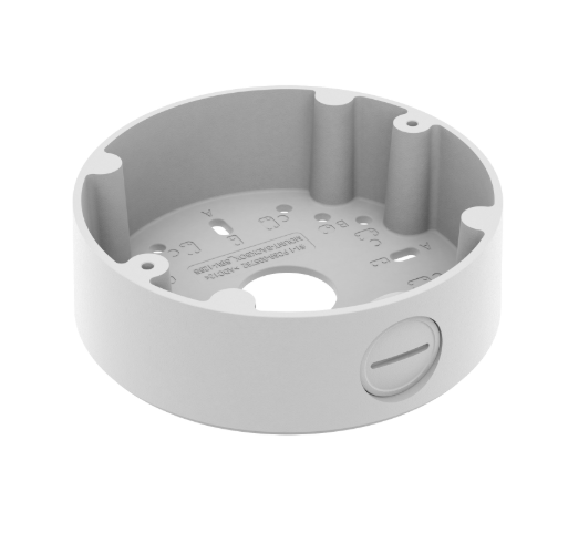 Wisenet Back Box SBV‑125BW – White Aluminum CCTV Junction/Back Box for QNE‑8011R/QNE‑8021R Cameras