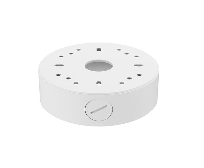 Wisenet Back Box SBV‑125BW – White Aluminum CCTV Junction/Back Box for QNE‑8011R/QNE‑8021R Cameras
