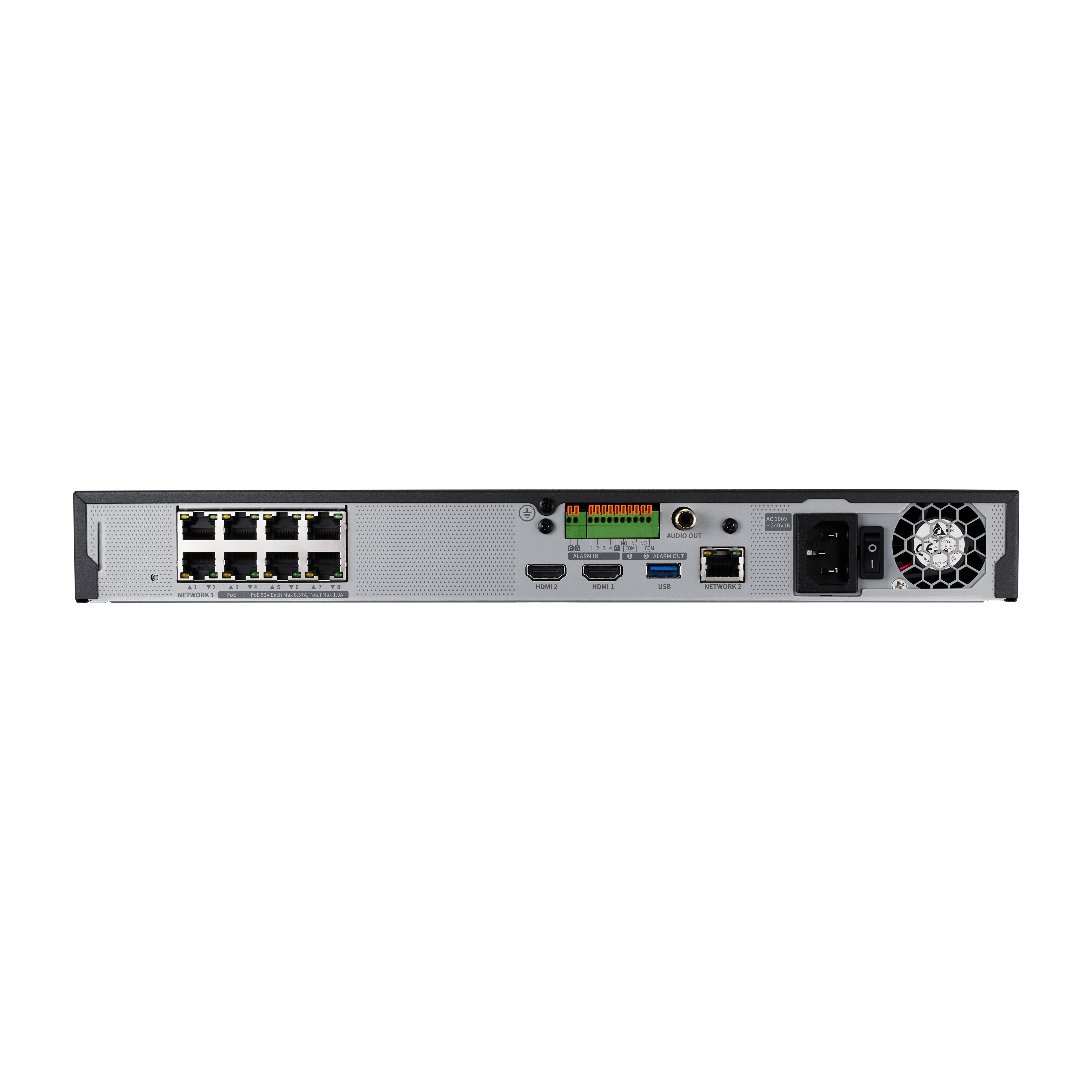 Wisenet HV-XRN-815S 8-Channel AI NVR with PoE and 12MP Support