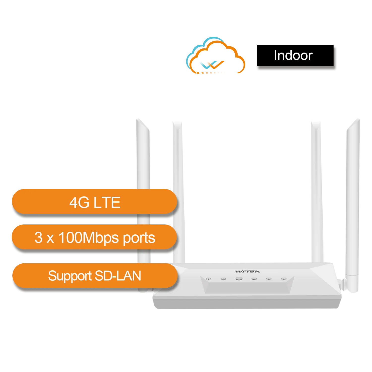 Wi-Tek WI-LTE300 V2 4G Wi-Fi and Wired Network Router