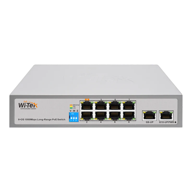 WI-PS210G V3 Wi-Tek Economic 8 Ports PoE Switch