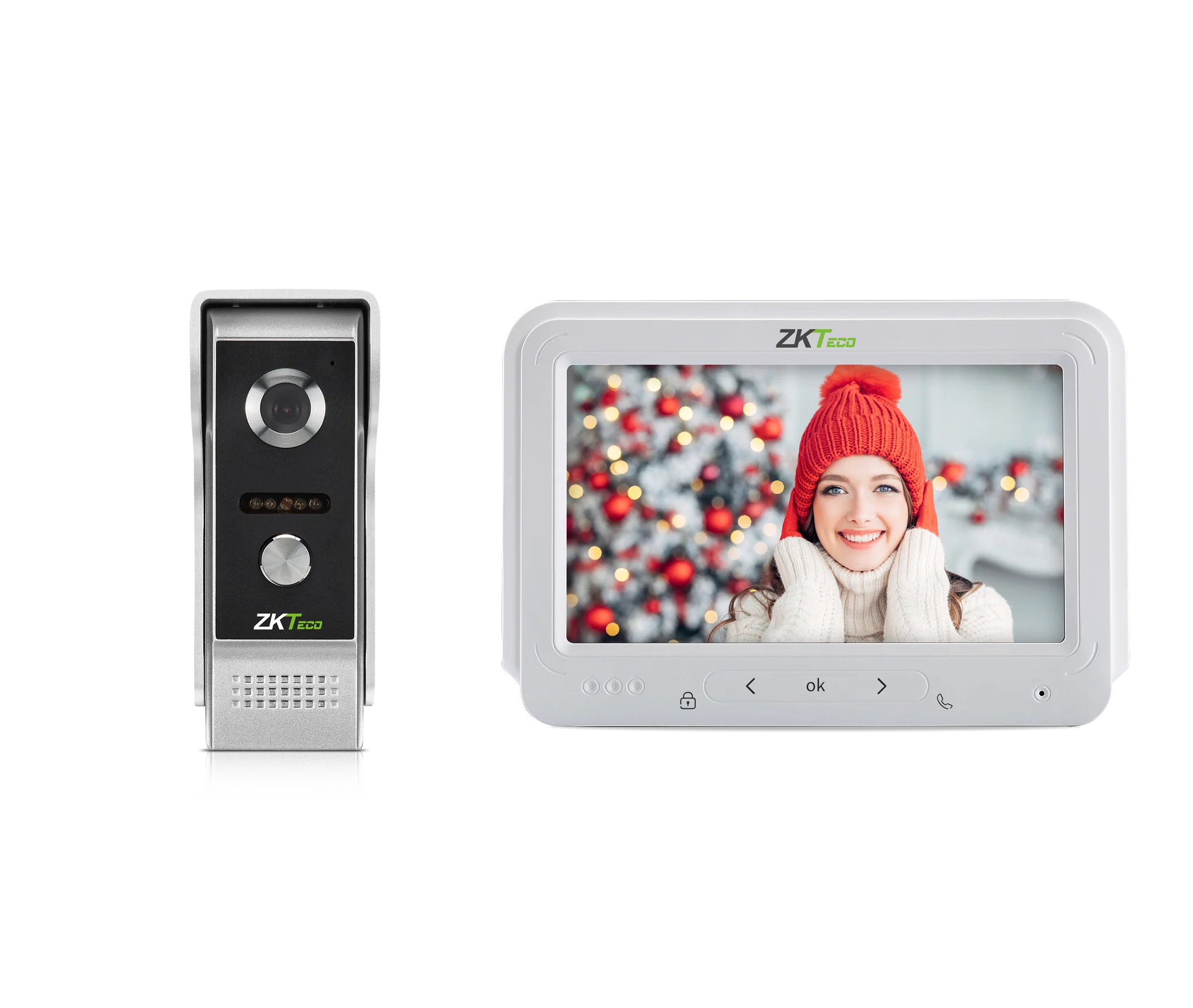 ZKTeco VK07-A50L Kit – 4-Wire Intercom Kit with Villa Door Station & Indoor Monitor