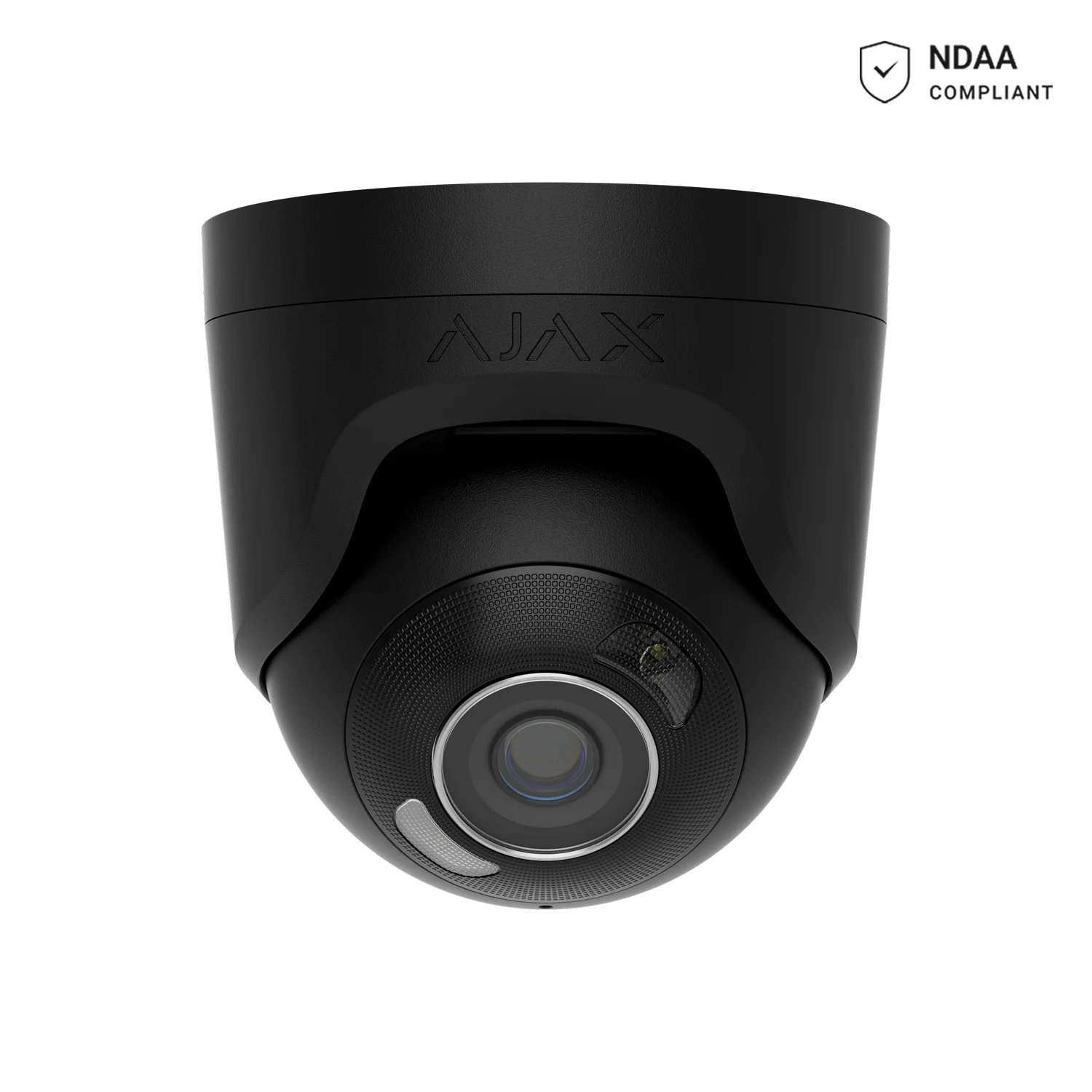AJAX#126265 Ajax 8MP 2.8mm Turret HL IP Security Camera – White / Black