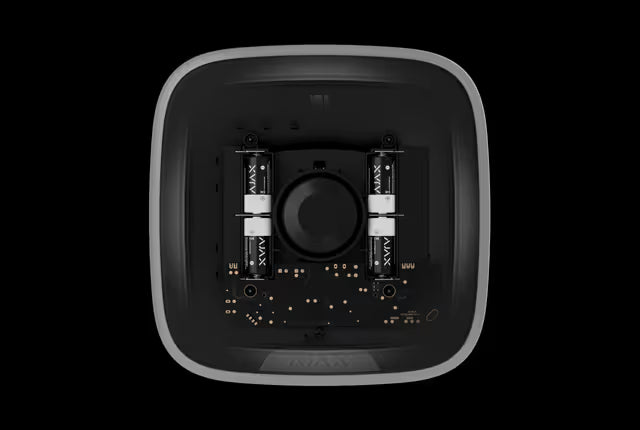AJAX StreetSiren DoubleDeck Jeweller White/Black Wireless Outdoor Siren with Custom Faceplate – AJAX#30674 - CCTV Importers