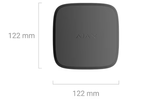 AJAX#82200 Ajax FireProtect 2 AC (Heat/Smoke) Jeweller Wireless Mains-Powered Heat &amp; Smoke Detector White/Black