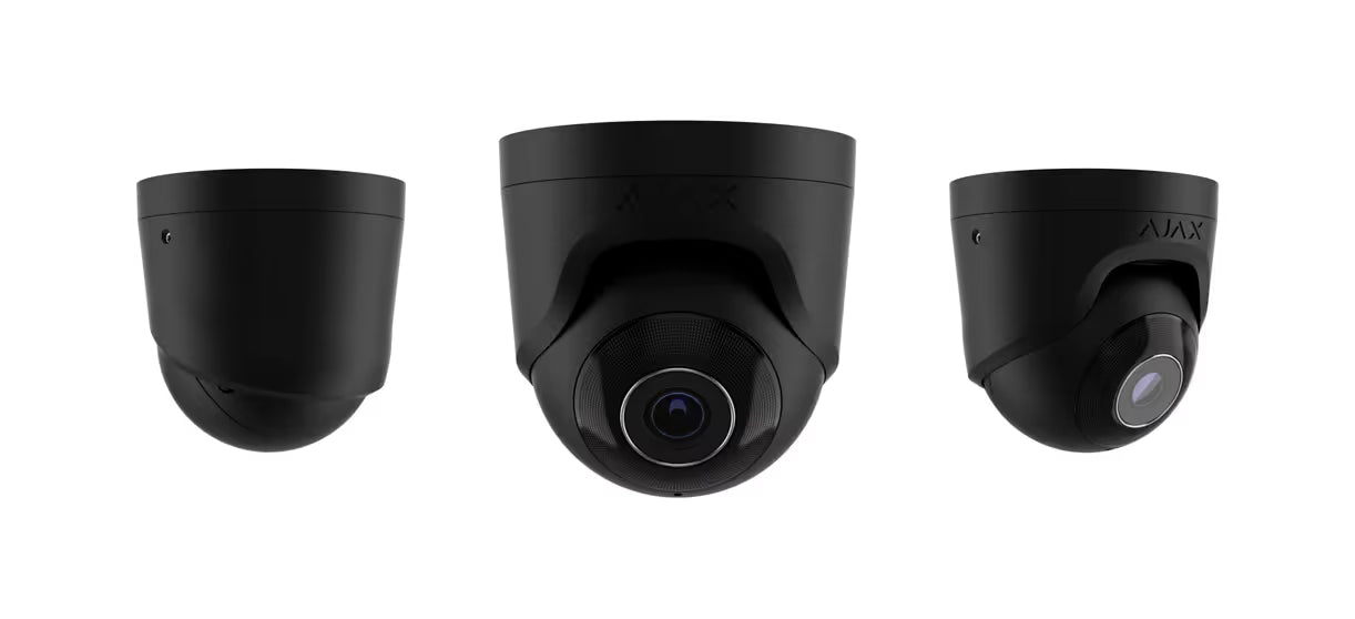 AJAX#64923 Ajax 5MP 2.8mm Turret IP Security Camera – White / Black