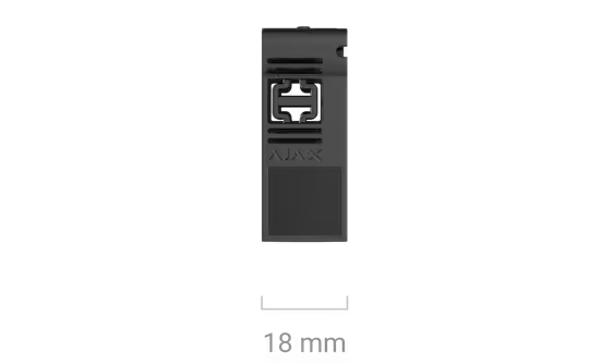 AJAX DIN Holder Black Mounting Bracket for Relay Devices – 35mm DIN Rail | AJAX#40696