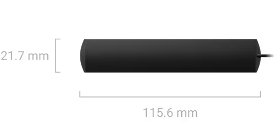 AJAX#104117 Ajax ExternalAntenna for LTE, Jeweller & Wings Communication Channels – Black