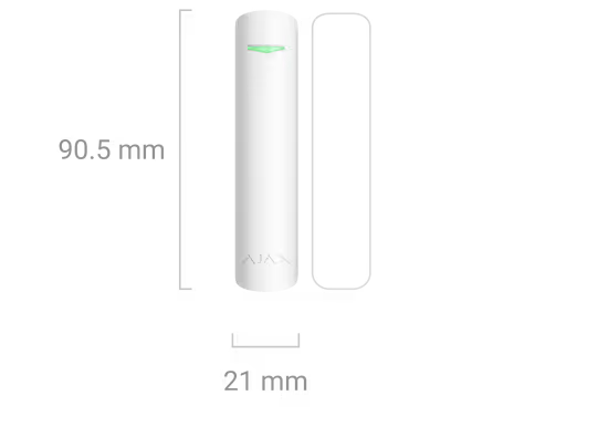AJAX#30852 Ajax Superior DoorProtect Fibra Wired Door &amp; Window Opening Detector White / Black