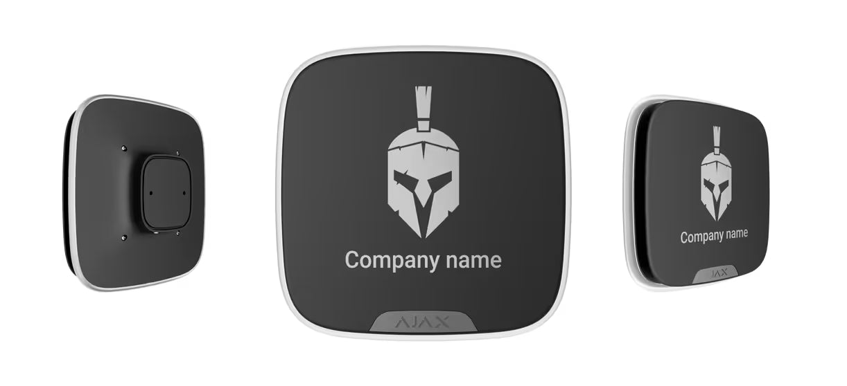 AJAX StreetSiren DoubleDeck Jeweller White/Black Wireless Outdoor Siren with Custom Faceplate – AJAX#30674 - CCTV Importers