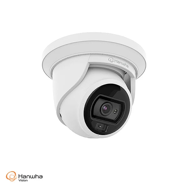 Wisenet Hanwha Vision 4MP Full-Colour CCTV Kit – 2x CT-ANE-L7012L Flateye Cameras, CT-ARN-410S 4-Channel PoE NVR & 2TB Surveillance HDD