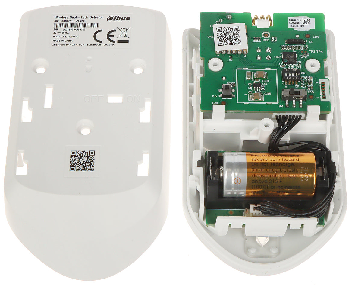 Dahua DHI‑ARD2231‑W2 Wireless Dual‑Tech Motion Detector – Reliable PIR + Microwave Intrusion Detection, AirShield