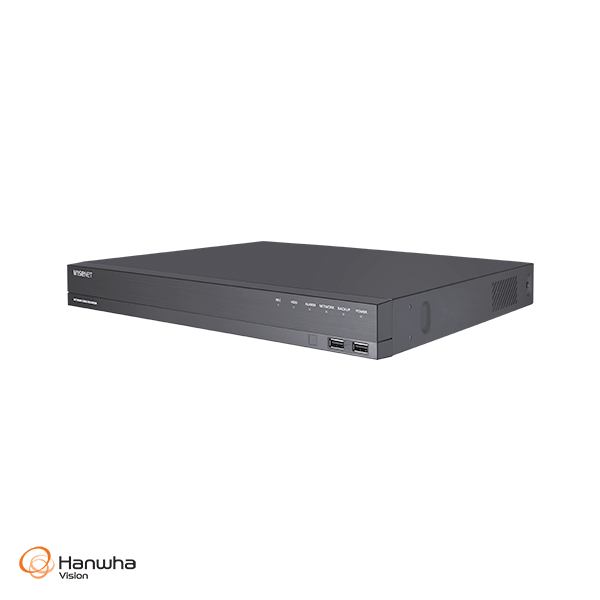 Hanwha Vision CT-ARN-1610S 16CH 8MP H.265 AI NVR with PoE Switch
