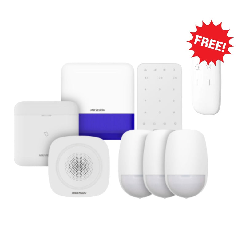 Hikvision AXPRO-KIT3DETECTORS AX PRO Hub Kit, 1x Alarm Hub, 1x Keypad, 2x Sounder, 3x PIR Detector (PROMO Ax Pro Remote FREE)