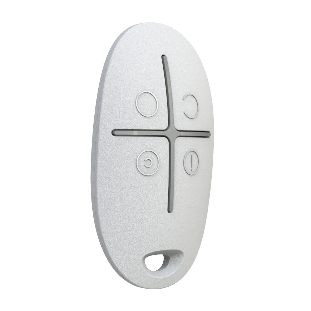 AJAX#30670 – Ajax SpaceControl Jeweller Wireless Key Fob with Panic Button (White) - CCTV Importers