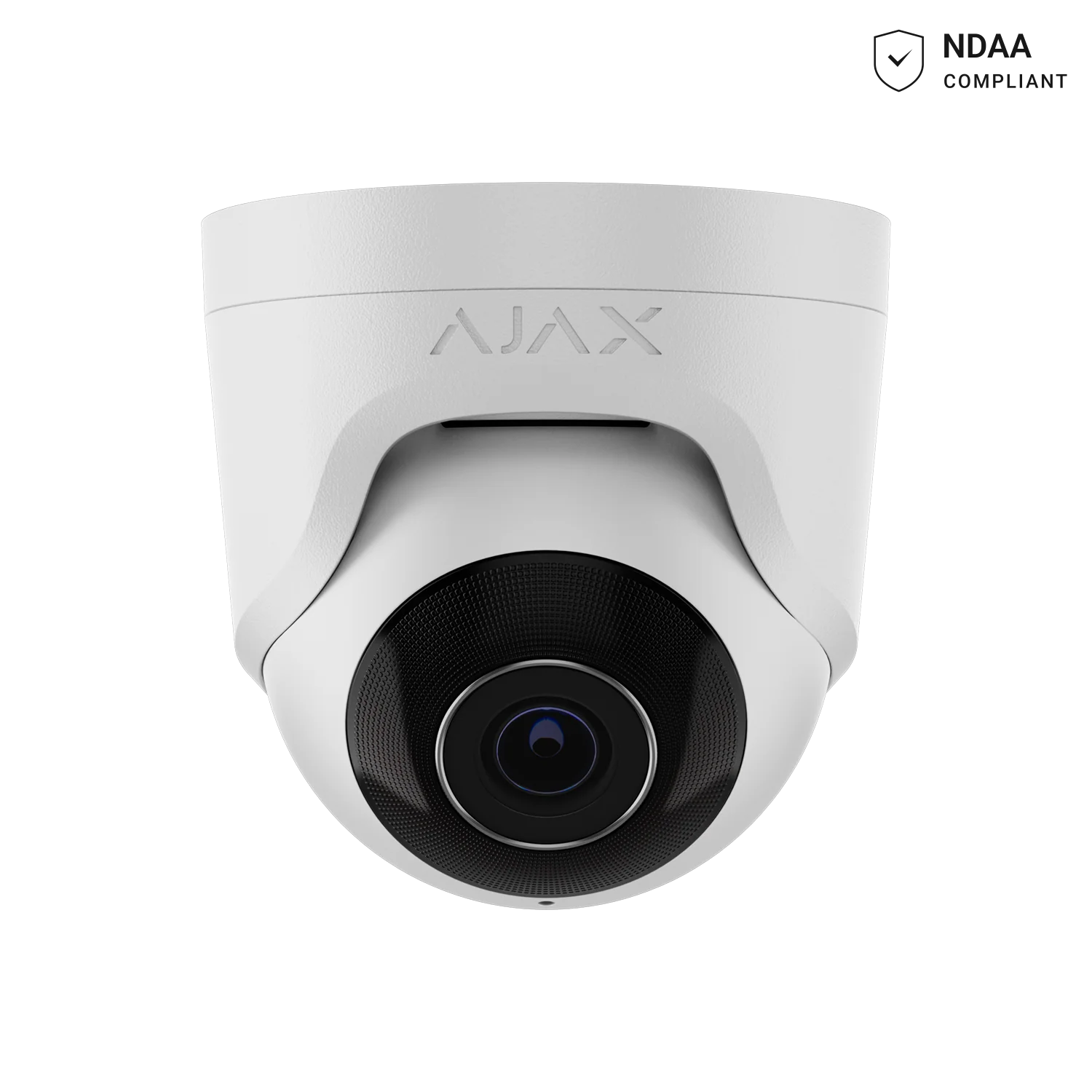 AJAX#64927 Ajax 8MP 2.8mm Turret IP Security Camera – White / Black