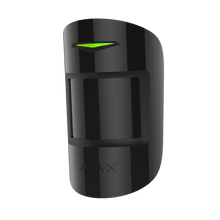 AJAX MotionProtect Plus Jeweller wireless PIR motion detector in white or black for indoor security, dual technology alarm part.