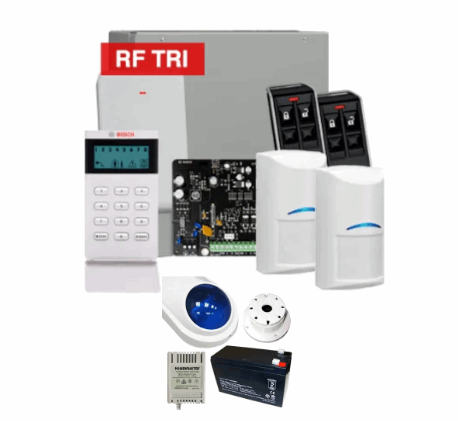 BOSCH Solution 3000 Wireless 2x Tritech Kit with LCD Keypad , 2x remotes with Siren kit