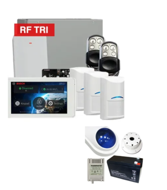 Bosch Solution 4000 Wireless Alarm Kit with TS5 Touchscreen and Tri-Tech Detectors – K4000-3WTRI-TS5-PREM