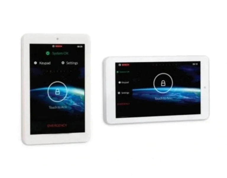 BOSCH Solution IUI-SOL-TS7 Series 7" Touch Screen Keypad – HD Graphic LCD, White – For Solution 2000 & 3000 – Easy Touch to Arm Function