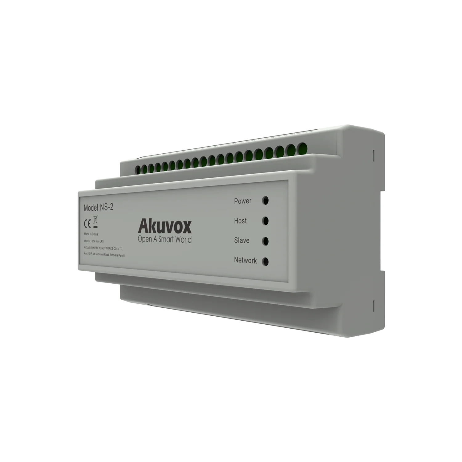 Akuvox NS-2 2-Wire IP Network Switch | Supports Up to 6 Devices, Long-Distance Transmission, Includes 48V Power Supply – Retrofit for Analog Intercom Systems