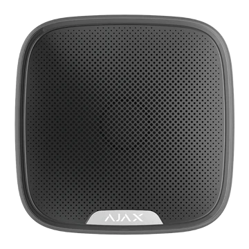 AJAX StreetSiren Jeweller White/Black Wireless Outdoor Siren 113dB IP54 – AJAX#30672 - CCTV Importers