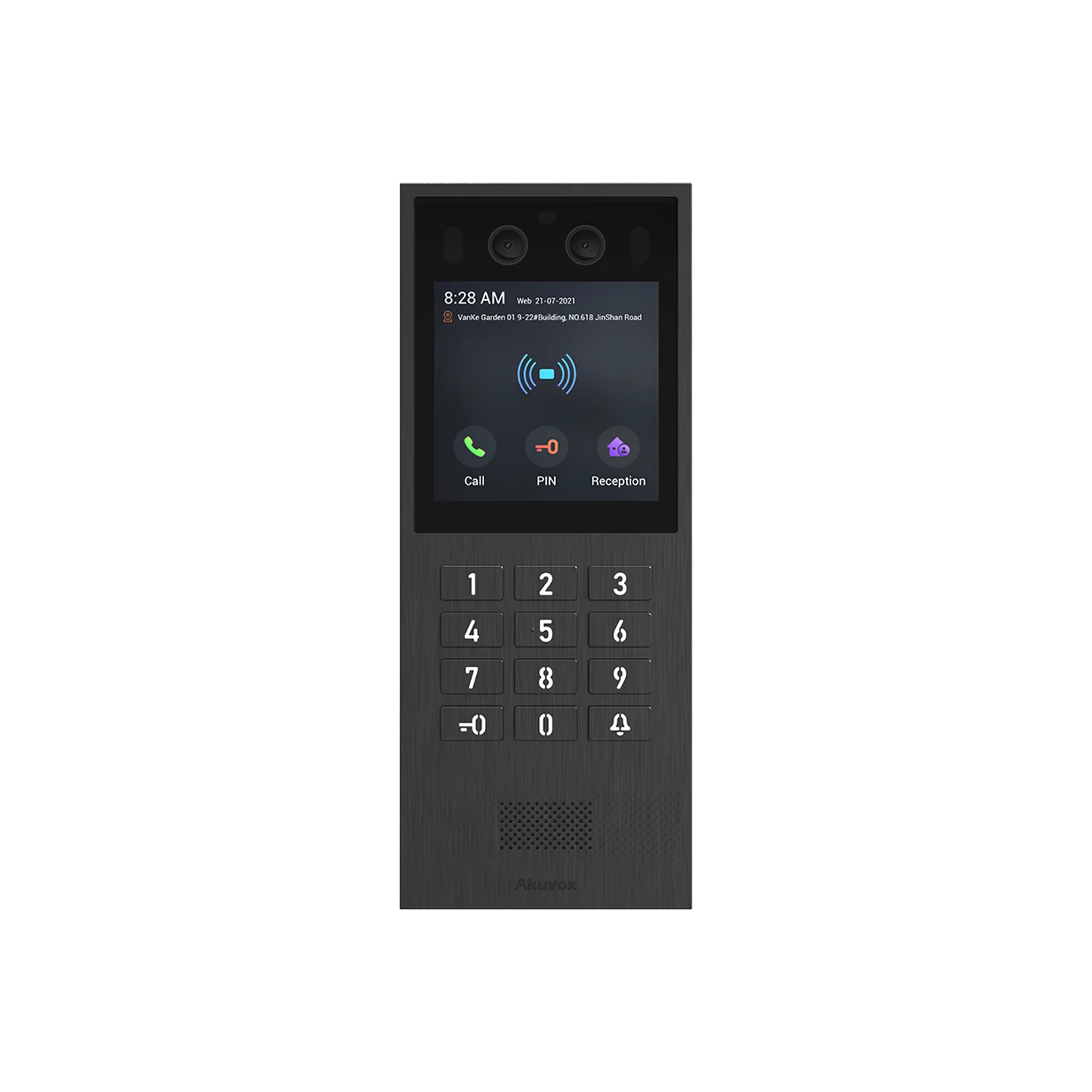 Akuvox X912K Linux Video Door Phone – 4″ Touchscreen, Physical Keypad, Multi-Access, 2MP Camera, SIP/ONVIF, IP65/IK08, Surface & Flush Mount SKU:X912K-SEC