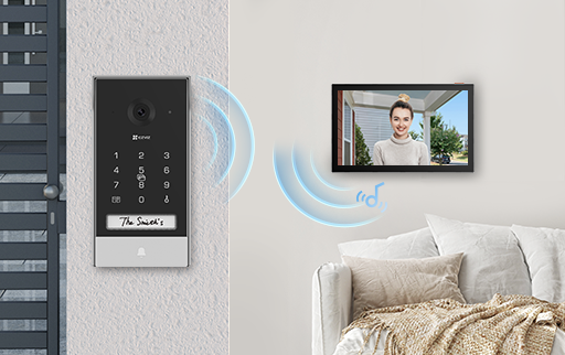 EZVIZ EP7 Smart Home Video Doorphone | Solar-Powered, 2K Video, Wi-Fi Connectivity | Easy Remote Unlock &amp; 7” Touchscreen