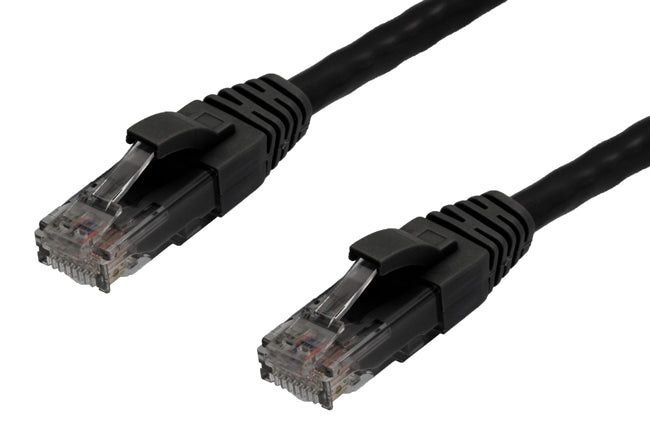 0.25m CAT6 Ethernet Cable – 50 Pack | RJ45 to RJ45 | High-Speed, Snag-Free, 100% Copper, Black | Compliant & Certified for Structured Cabling