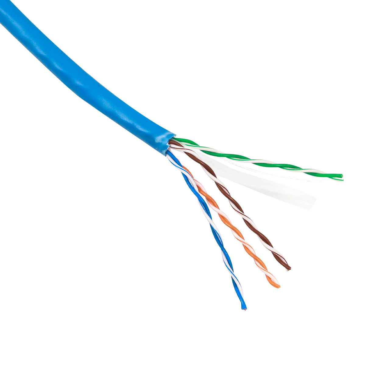 Cat6 UTP Cable – 4 Pair, 8 x 1/0.51mm (5.8mm Ø), 305m Box, Blue | GARLAND Work Series