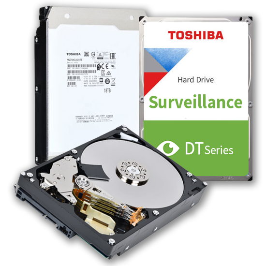 Toshiba DT02-VH 6TB Surveillance HDD – DT02ABA600VH | 3.5" SATA 6Gb/s, 5400RPM, 256MiB Cache, 24/7 NVR Storage