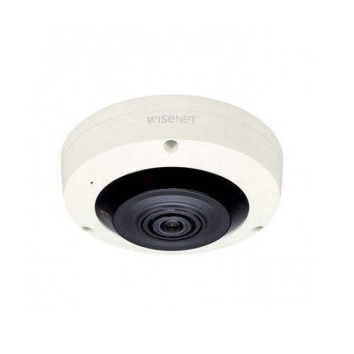 HV-XNF-8010R Hanwha Vision Wisenet X Series 6MP Fisheye Network Camera | 360° Panoramic Surveillance | H.265 | IR 15m | PoE